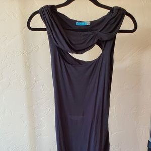 Alice + Olivia Cut Out Black Dress